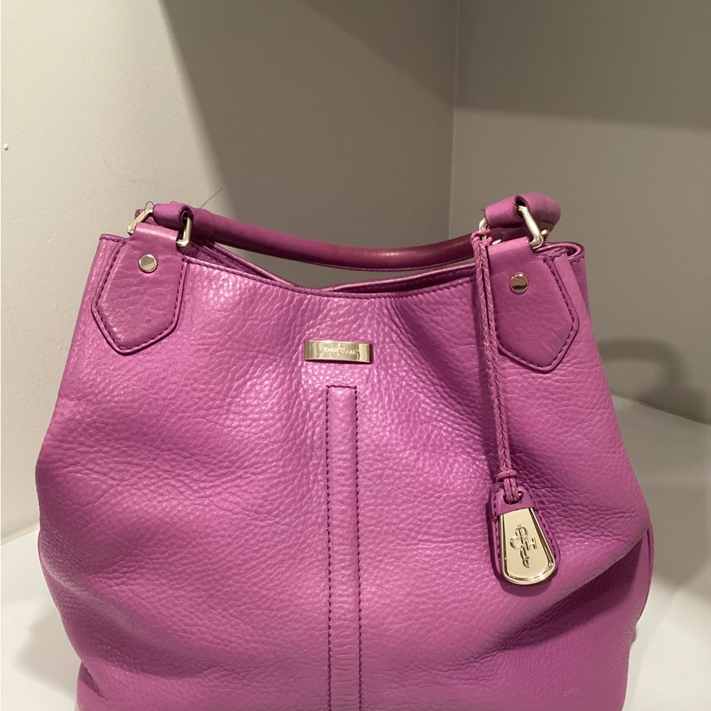 Cole Haan Purple Leather Shoulder Bag